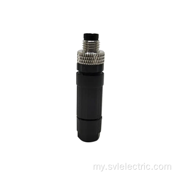 ကြိုးမဲ့ M8 field-wireable မြို့ပတ်ရထား connector ကို